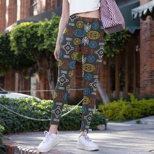 Leggings scandinave géométrique
