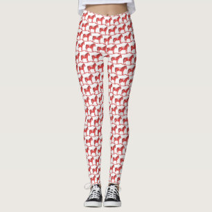 Leggings Scandinave Noël Cheval Rocking Motif