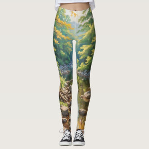 Leggings Scène de la nature sereine