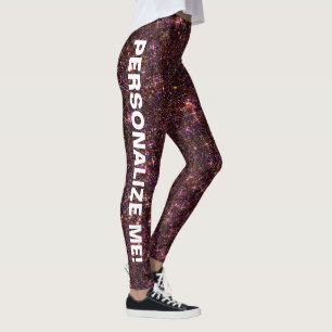 Leggings Scintillation Scion Red Purple Parties scintillant