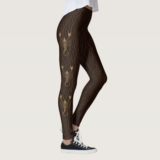 Leggings Scorpion simili cuir (Droite)