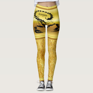 Leggings Scorpion venimeux à l'or insecte très venimeux