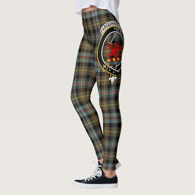 Leggings Scotstee Clan Farquharson Patiné Crest Tartan (Gauche)