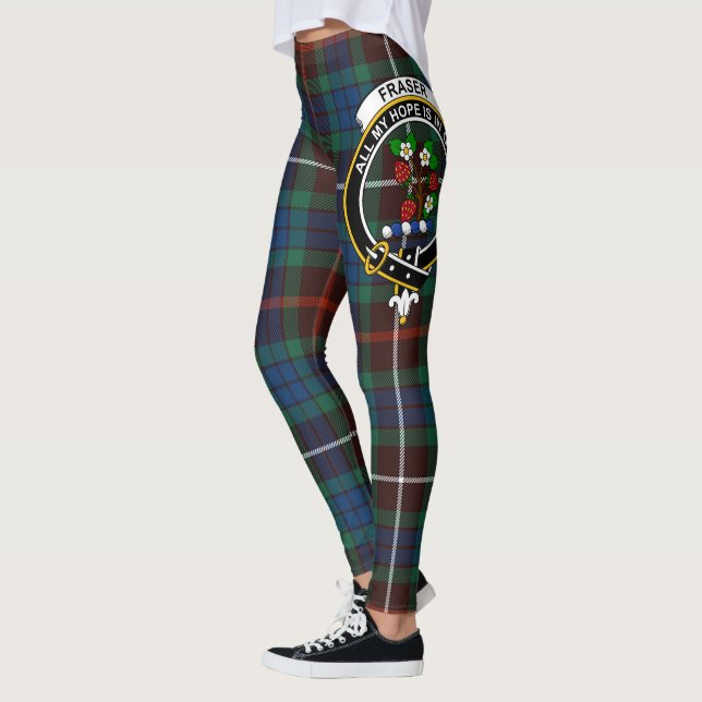 Leggings Scotstee Clan Fraser Chasse Ancienne Crest Tartan (Gauche)