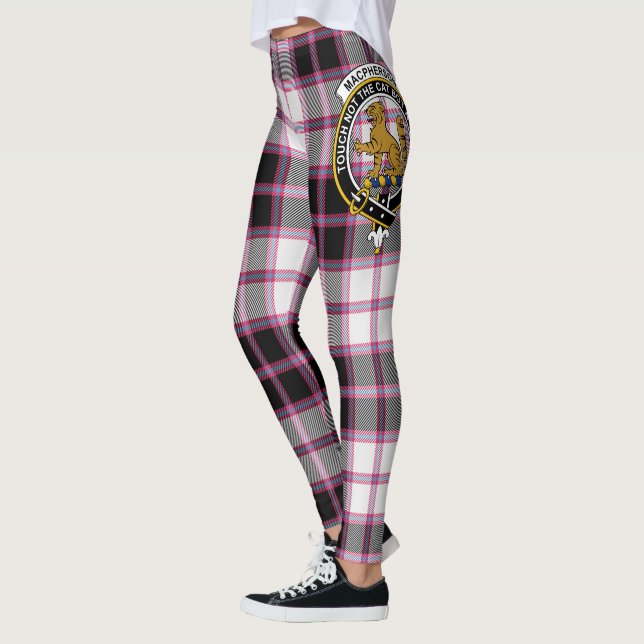 Leggings Scotstee Clan MacPherson Chasse Tart moderne Crest (Gauche)