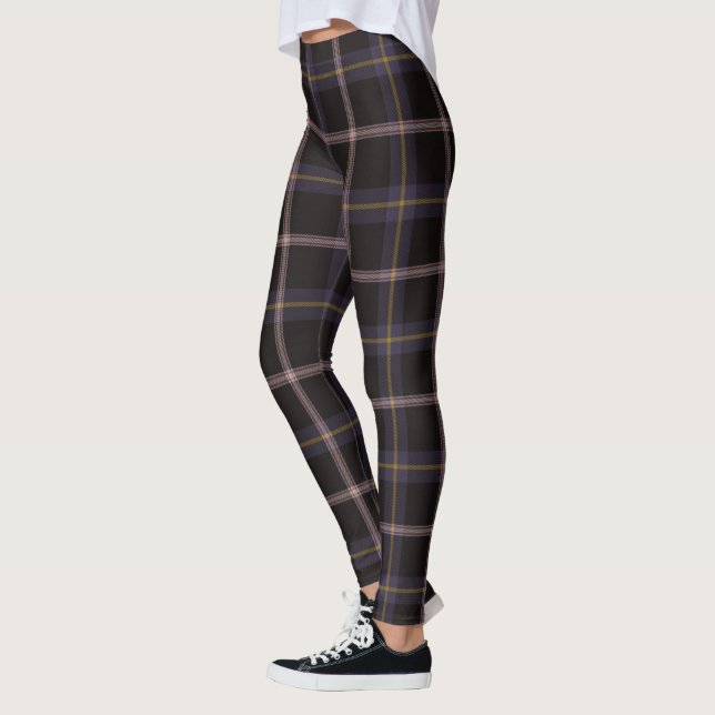 Leggings Scotstee Clan Navy habiller bleu antique tatan fem (Gauche)