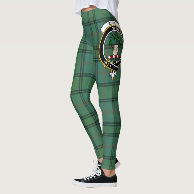 Leggings Scotstee Clan Ross Chasse Ancienne Crest Tartan (Gauche)