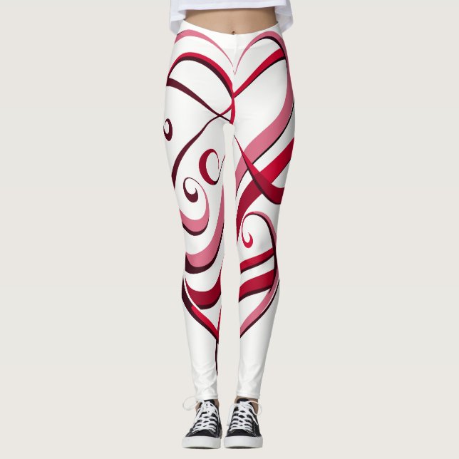 Leggings Script d'amour éternel (Devant)