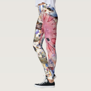 Leggings Sea Shells Jellyfish Ocean Beach Vue