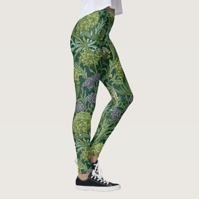 Leggings Seamless William Morris style floral pattern (Droite)