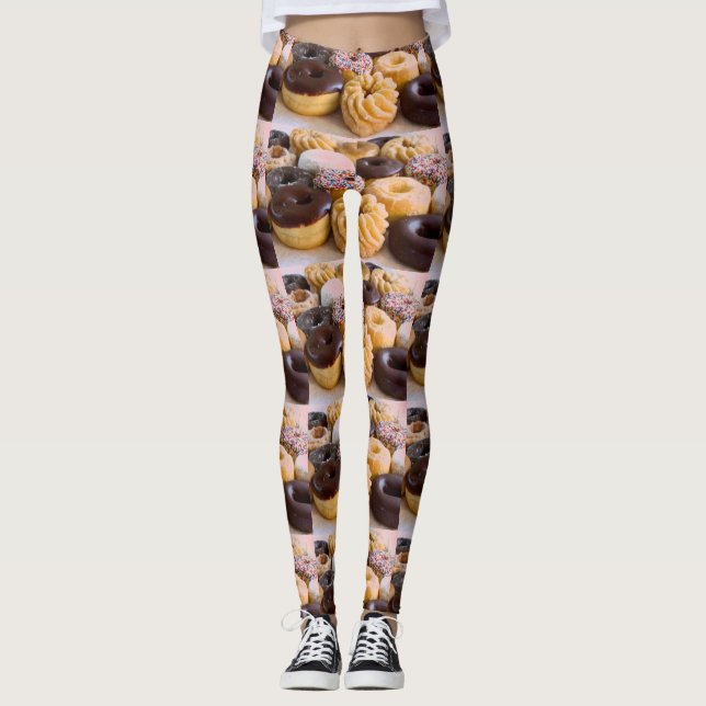 LEGGINGS SÉANCE D'ENTRAÎNEMENT DE BEIGNET - UN CLASSIQUE (Devant)