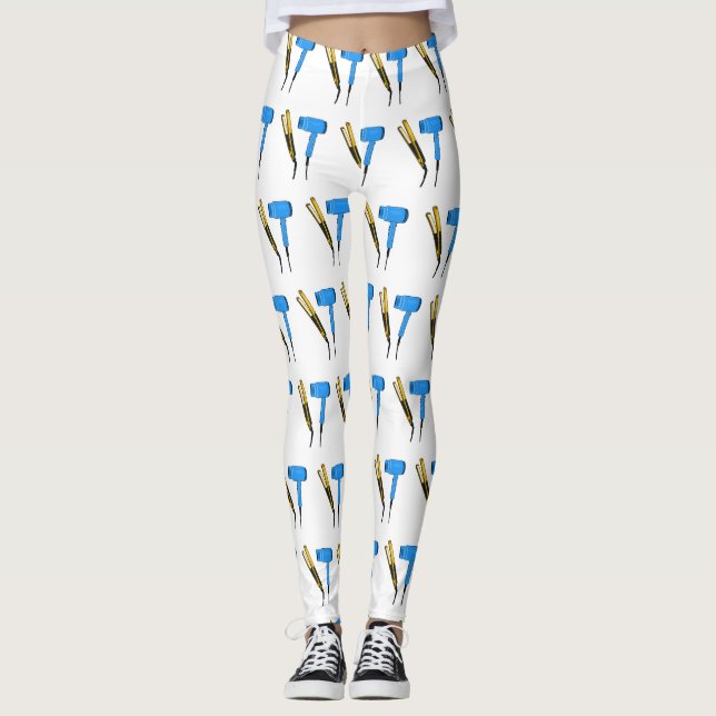 Leggings Sèche-cheveux & lisseuse-cheveux illustration (Devant)