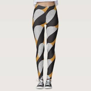 Leggings Semicules et points, motif géométrique.