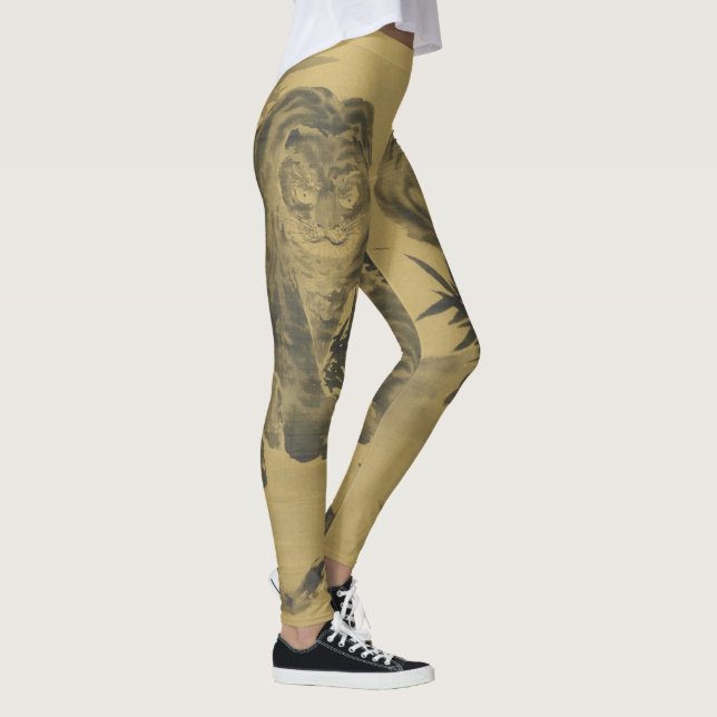 Leggings Sepia Tiger et Bambou (Droite)