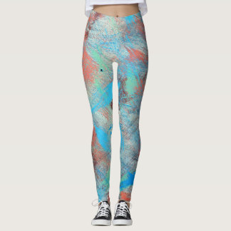Leggings Série colorée : texture arrière - plan abstraite.