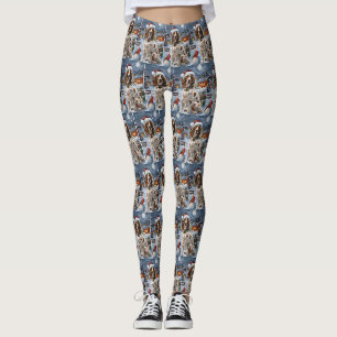 Leggings Setter Anglais Merveilleux Hiver Noël Joie