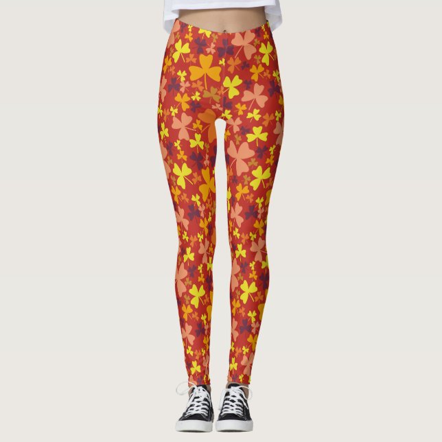 Leggings Shamrock coloré (Devant)
