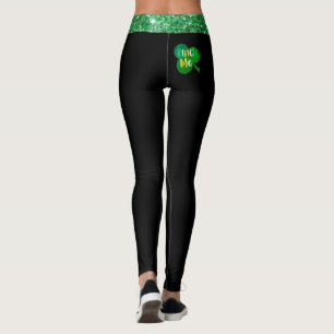 Leggings Shamrock coloré avec Pinch Me Print Stretchy