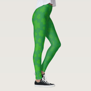 Leggings Shamrock d'Ombre de vert du jour de St Patrick