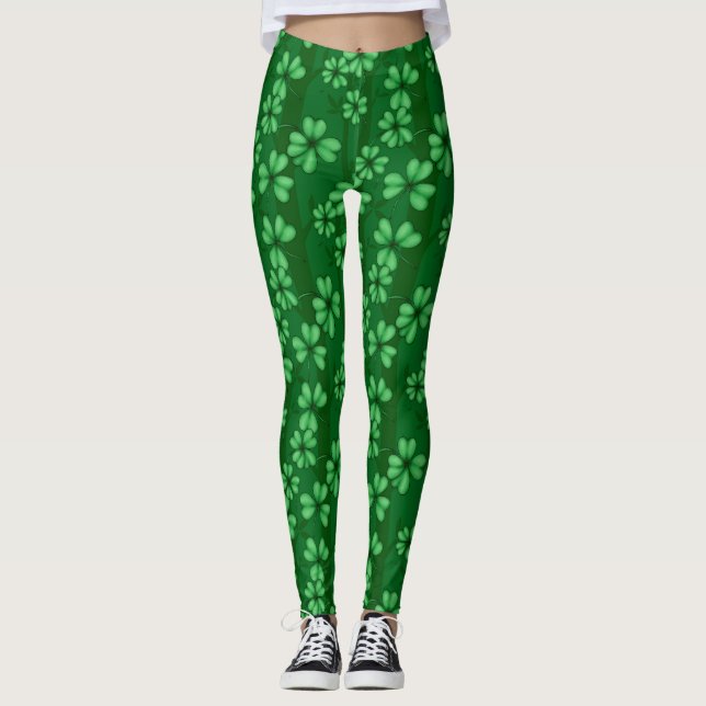 Leggings Shamrock foncé (Devant)