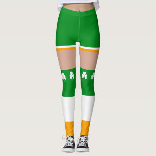 Leggings Shamrock irlandais Jour de la Saint Patrick romant