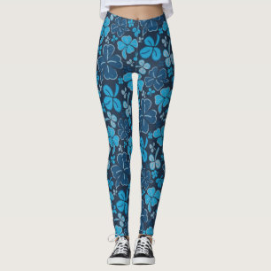 Leggings Shamrock Motif de trèfle bleu Saint Patrick`s Day
