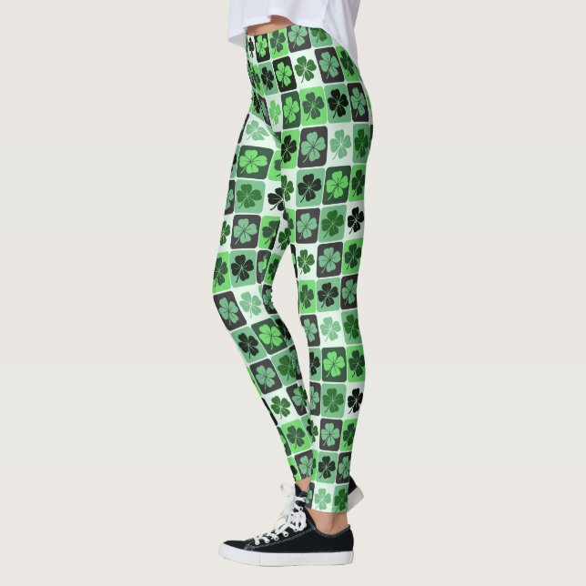 Leggings Shamrocks de Patchwork (Gauche)
