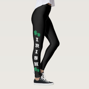 Leggings Shamrocks verts irlandais