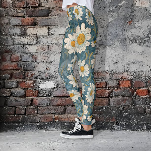 Leggings Shasta Daisies