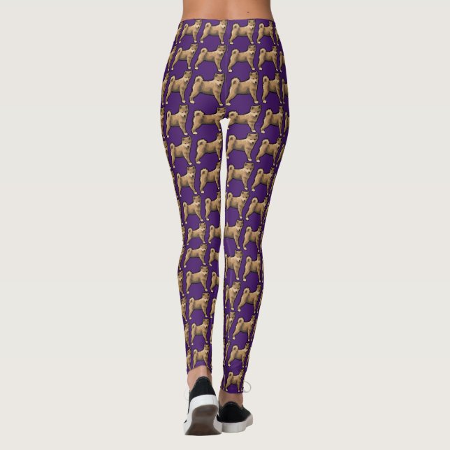Leggings Shiba inu Chien Année Anniversaire personnalisé Le (Dos)