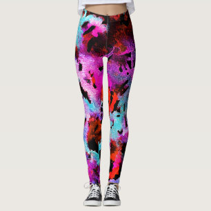 Leggings Shibori Batik : Aquarelle Gradient Tie Dye
