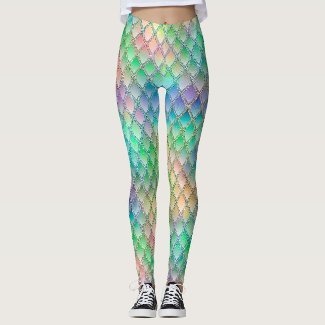 Leggings Shimmerger Pastel Rainbow & Parties scintillant Dr (Devant)