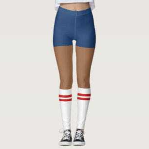 Leggings Shorts Drôles Et Chaussettes Hautes Drôles