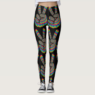 LEGGINGS SIGNE HIPPIE PAIX PANTES YOGA