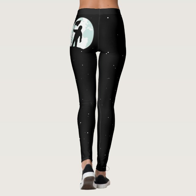 Leggings Silhouette d'astronaute (Dos)
