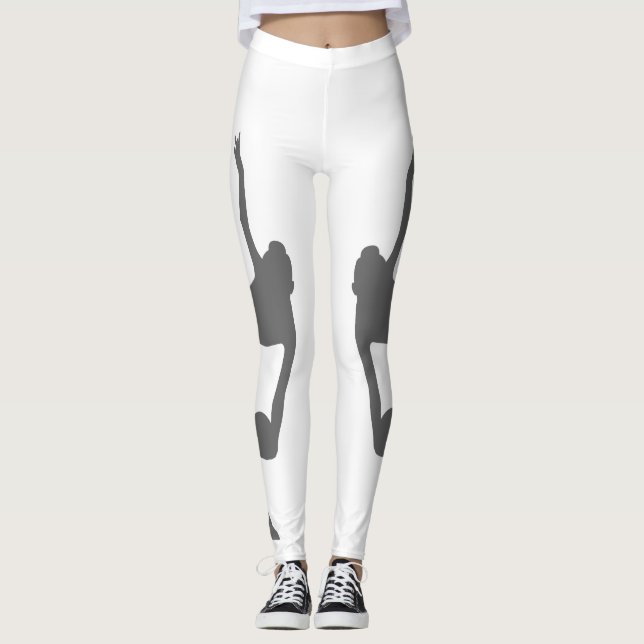 Leggings Silhouette de gymnastique rythmique (Devant)