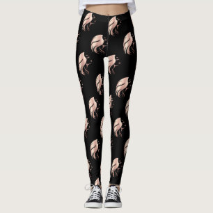 Leggings Silhouette de visage de fille cool