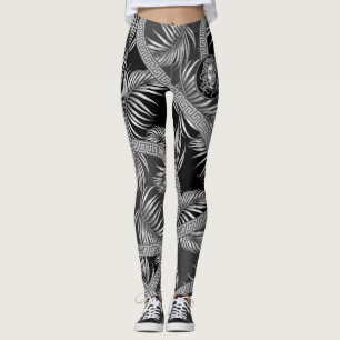 Leggings Silver Medusa de luxe