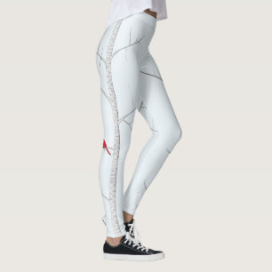 Leggings Simple minimaliste Nature Rouge Cardinal Faune