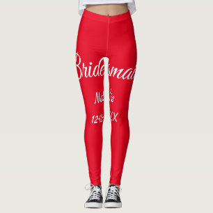 Leggings Simple minimum rose bridesmaid ajouter le nom de l