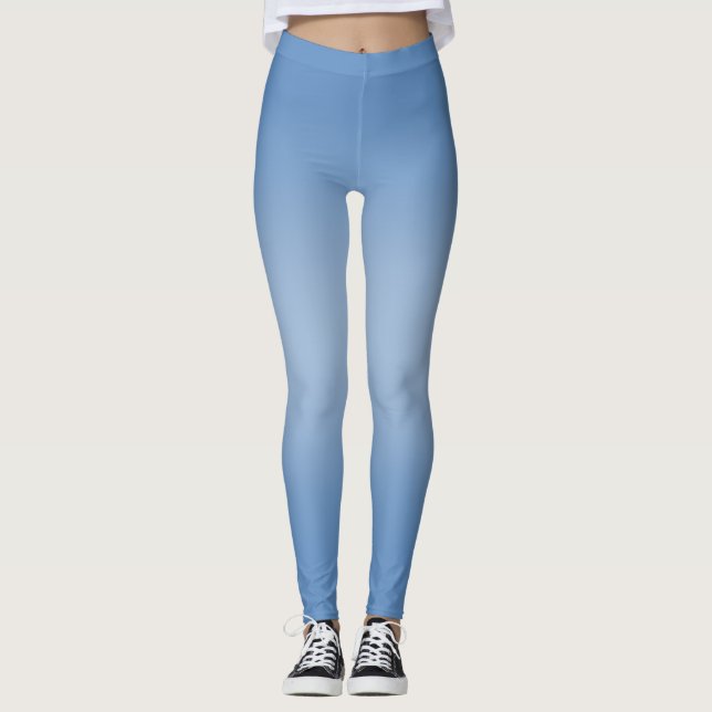 Leggings Simple moderne bleu marine dégradant (Devant)
