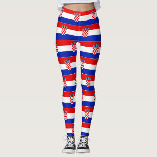 Leggings Simple moderne Croatie National Drapeau Vêtements