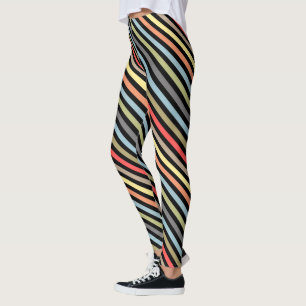 Leggings simple, rayé, motif, rayures, minimaliste