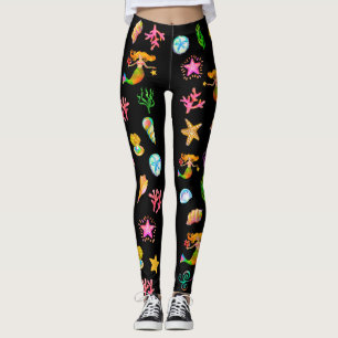 Leggings Sirène & Coquillages Ambiance Plage