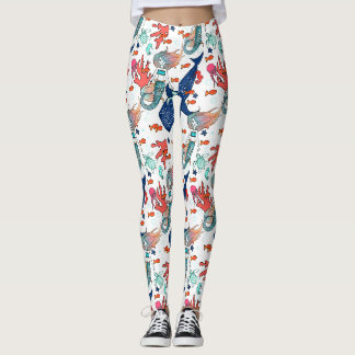 Leggings Sirène et Baleine-requin