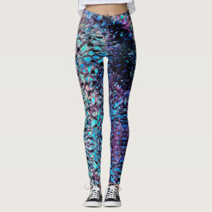 Leggings Sirène : Jet de mer, minuit, bayou et Yuma