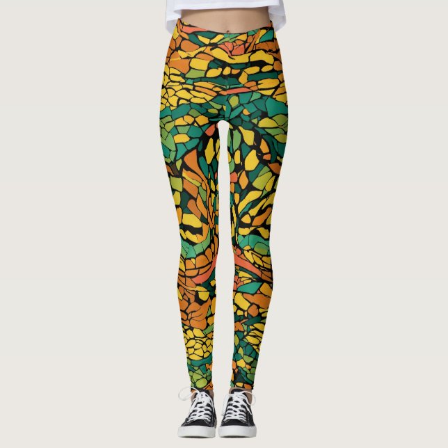 Leggings Sizzle and Stride : Lancez votre confiance avec no (Devant)