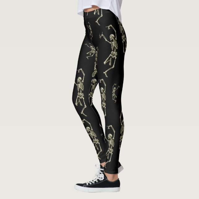Leggings Skeletos dansants (Gauche)