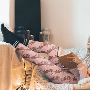 Leggings Sleepy Lazy Baby Sloth Motif