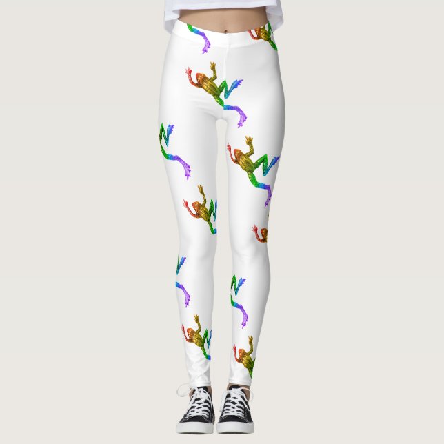 Leggings SlipperyJoe's Pride Frog figurine Colore vif (Devant)